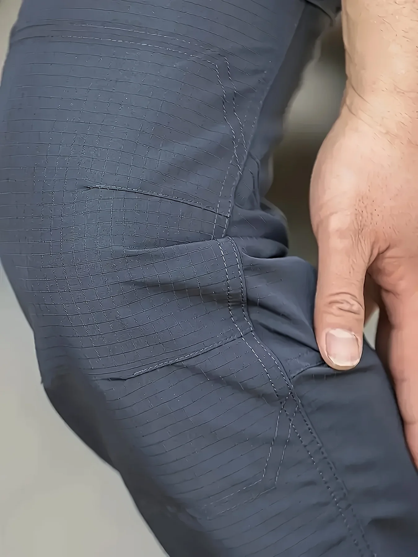 الرجال السراويل البضائع الانيقة 6XL حجم كبير في الهواء الطلق بنطال رياضي غير رسمي المشي لمسافات طويلة الصيد مقاوم للماء متعدد جيب الرجال السراويل - Image 3